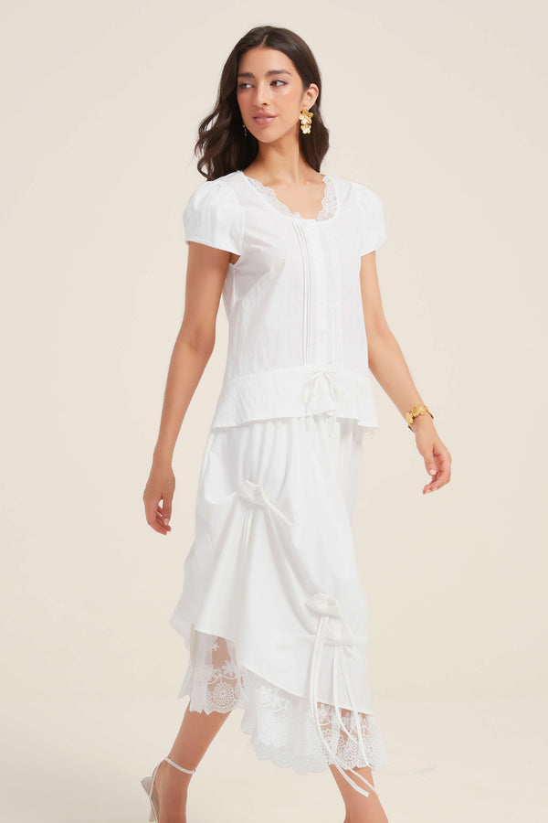 Lace Petal Skirt - SIOENE
