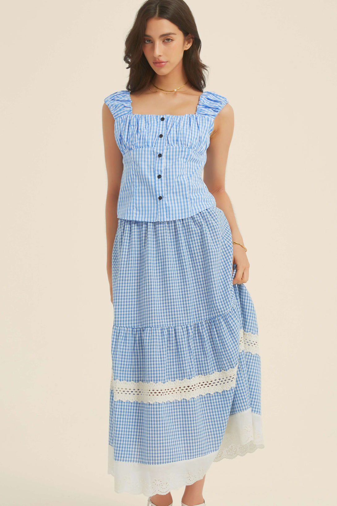 Laurette Gingham Blouse - SIOENE