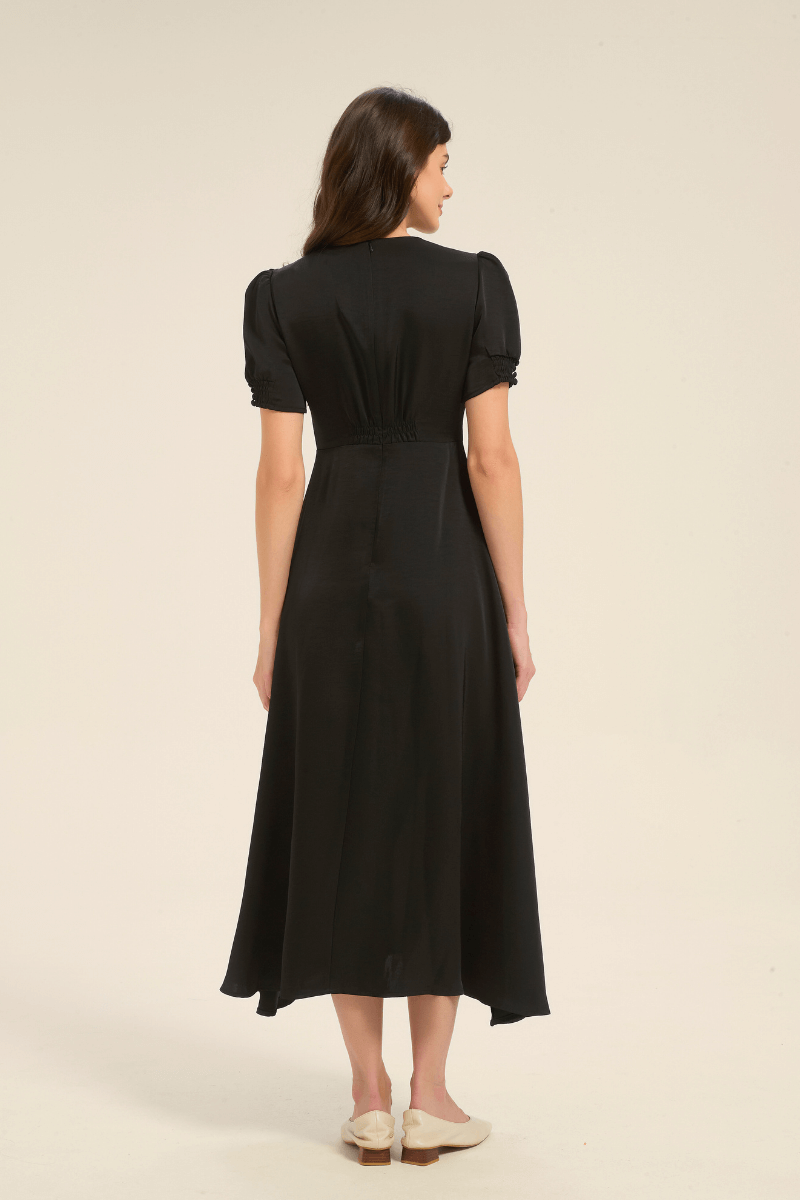 Edelweiss Embroidered Midi Dress - SIOENE