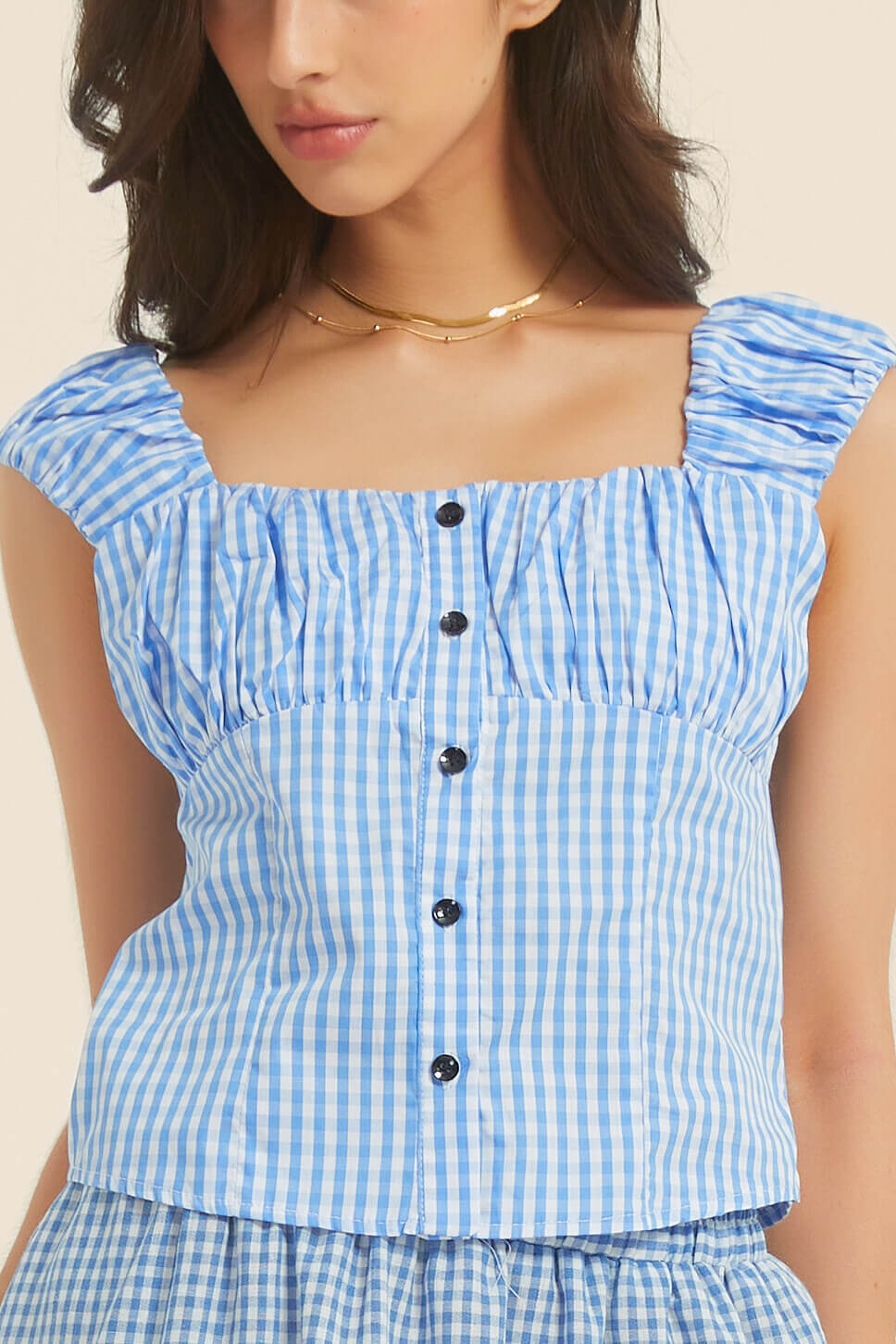 Laurette Gingham Blouse - SIOENE