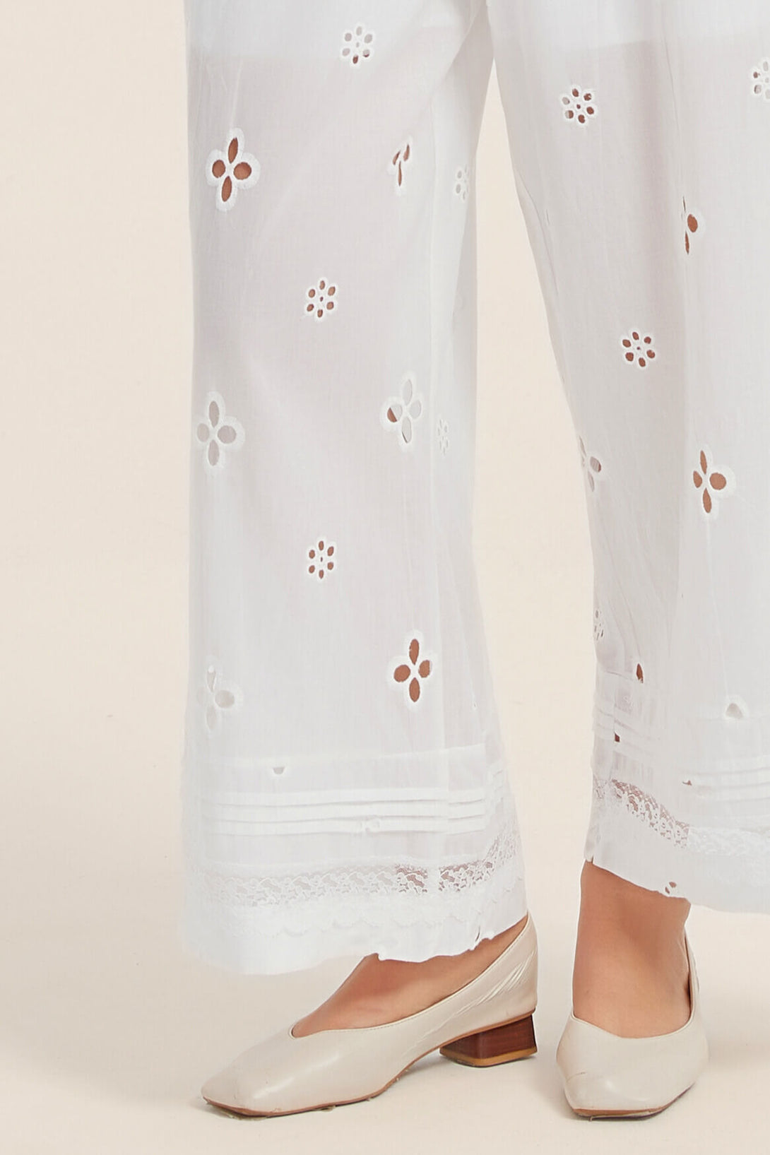 Eyelet Breeze Wide-Leg Pants - SIOENE