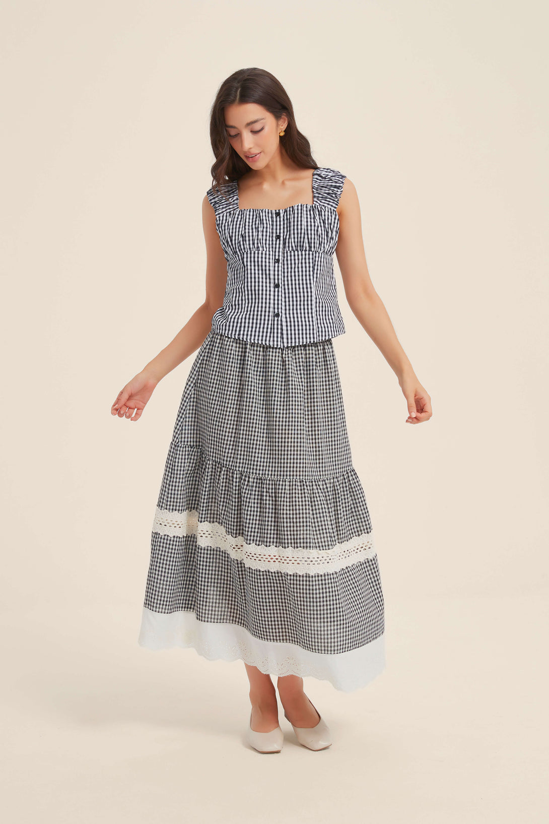 Laurette Gingham Blouse - SIOENE