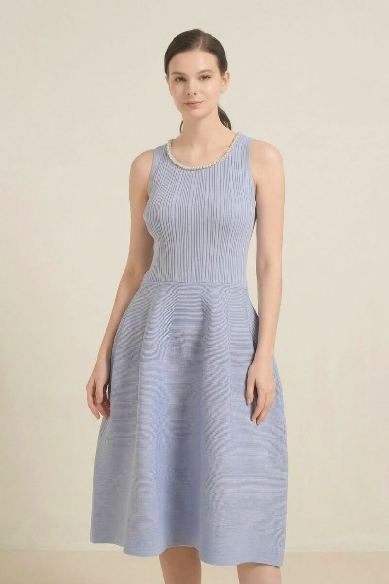 Bluebell Structured Curve Midi Dress L Bluebell Structured Curve Midi Dress L